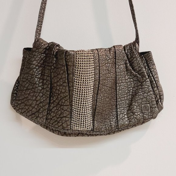 Element Handbags - Element Gunmetal Gray Flap Clutch Purse